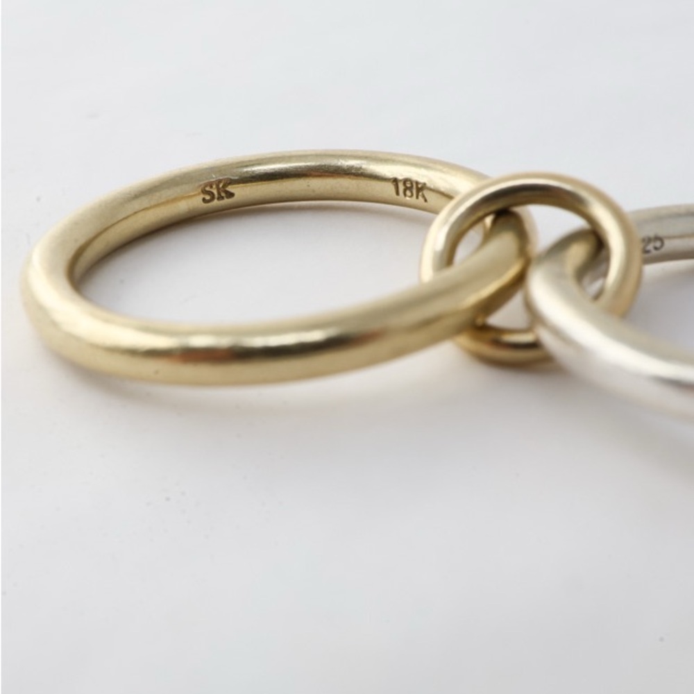Spinelli Kilcollin Solid 18k and Silver Connecting Ring - Picture 7 of 8